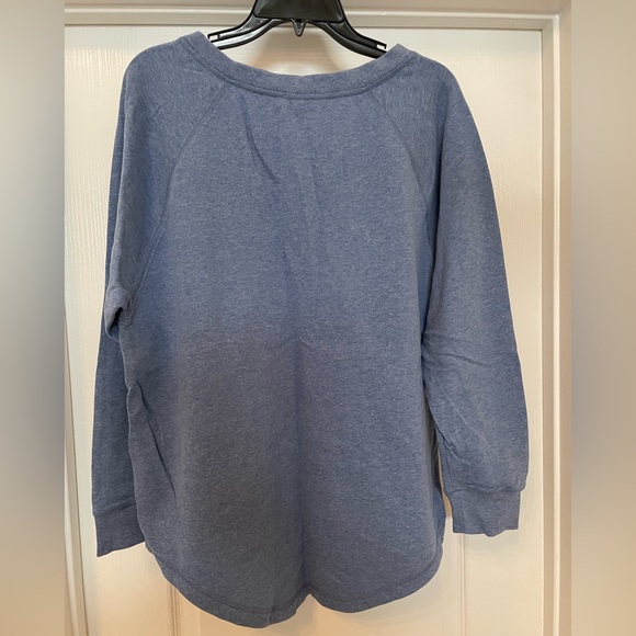 Victoria’s Secret long sleeve sweatshirt size Large in Heather dusty blue - Picture 7 of 9